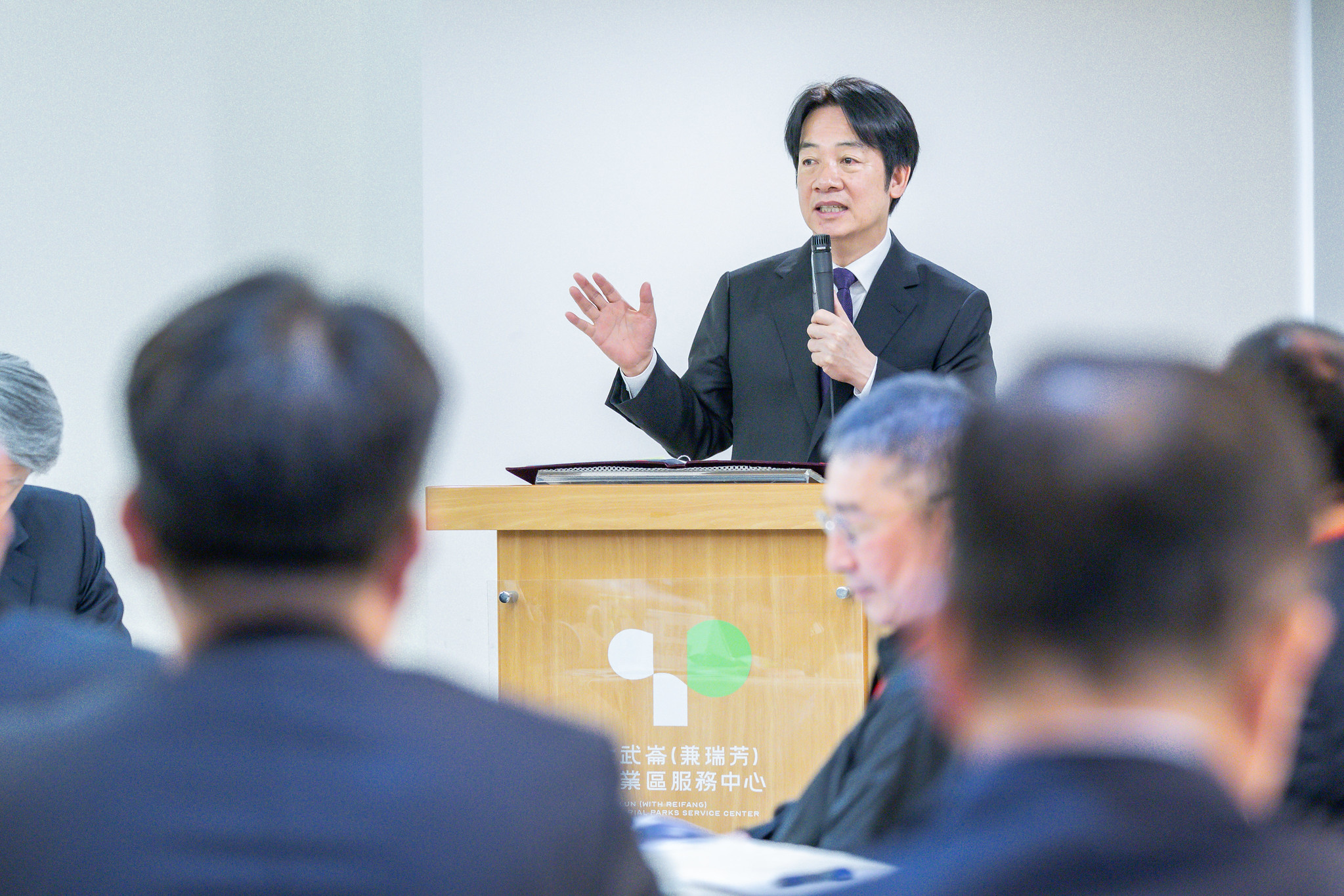 總統26日到基隆出席與大武崙產業園區業者座談。(總統府flickr)