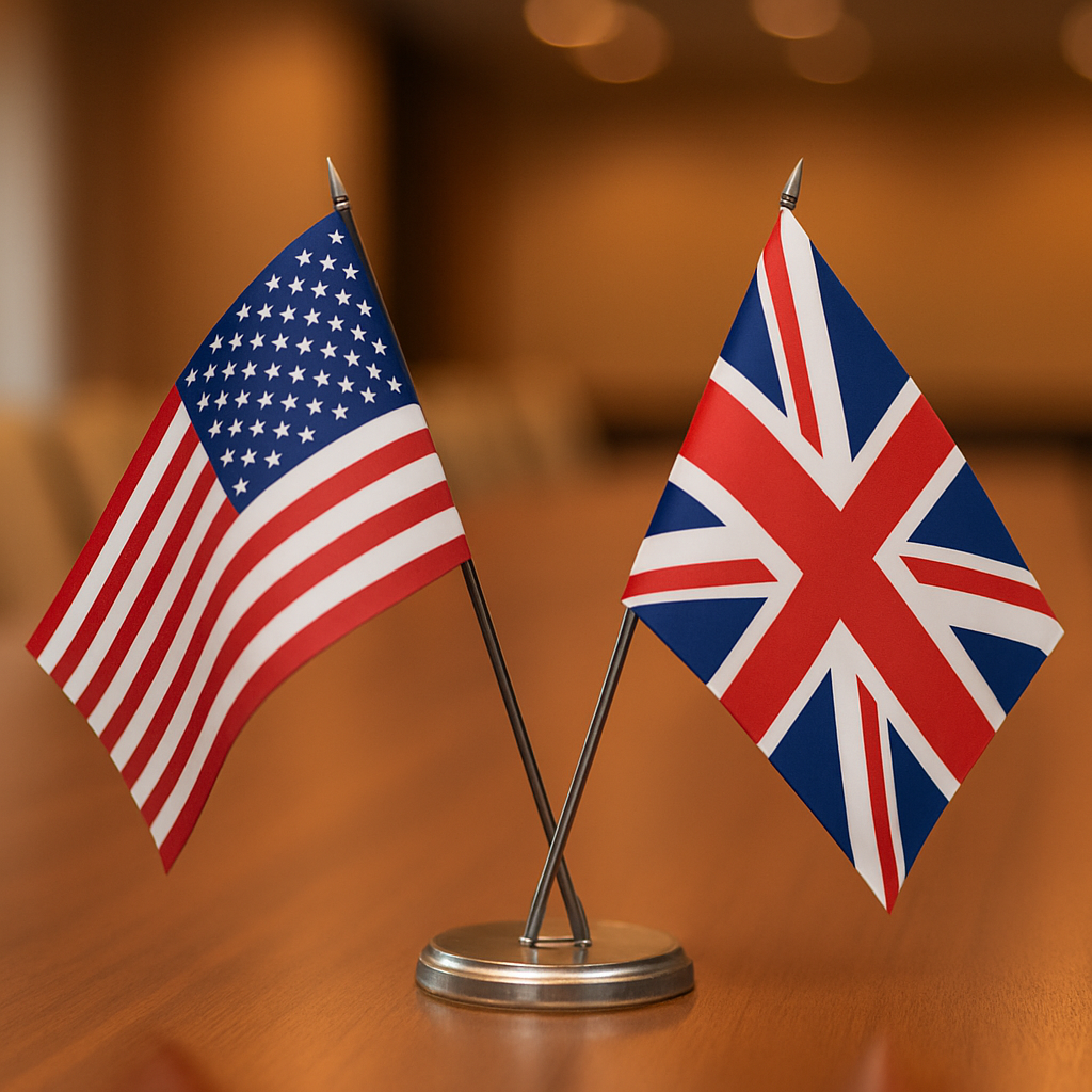 美國、英國宣布達成貿易協議。示意圖。(AI生成圖)