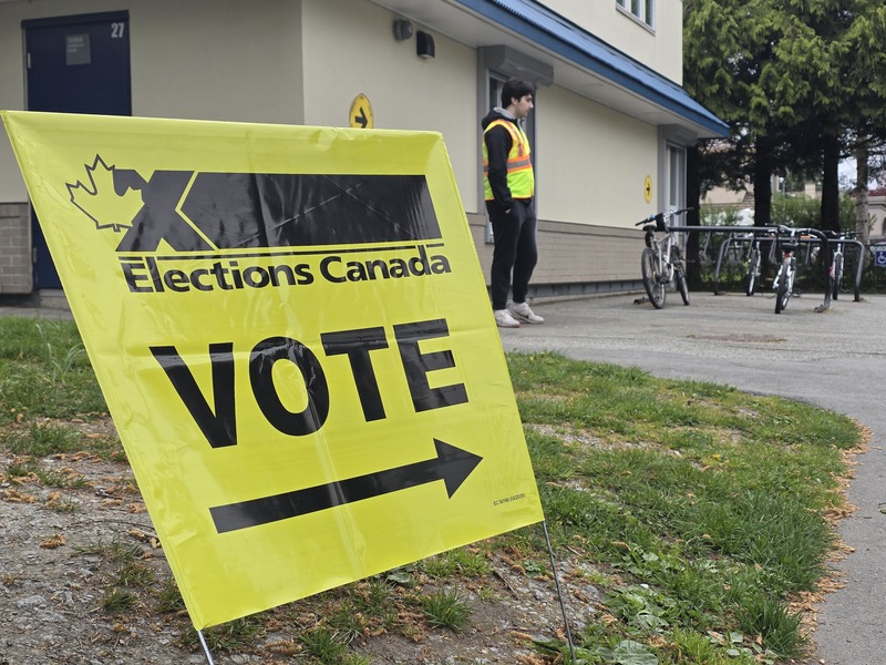 此次加拿大聯邦大選將選出343席眾議員，目前是自由黨和保守黨雙雄之爭局面，獲得半數以上席位的政黨有權組建多數黨政府。 (圖：中央社)