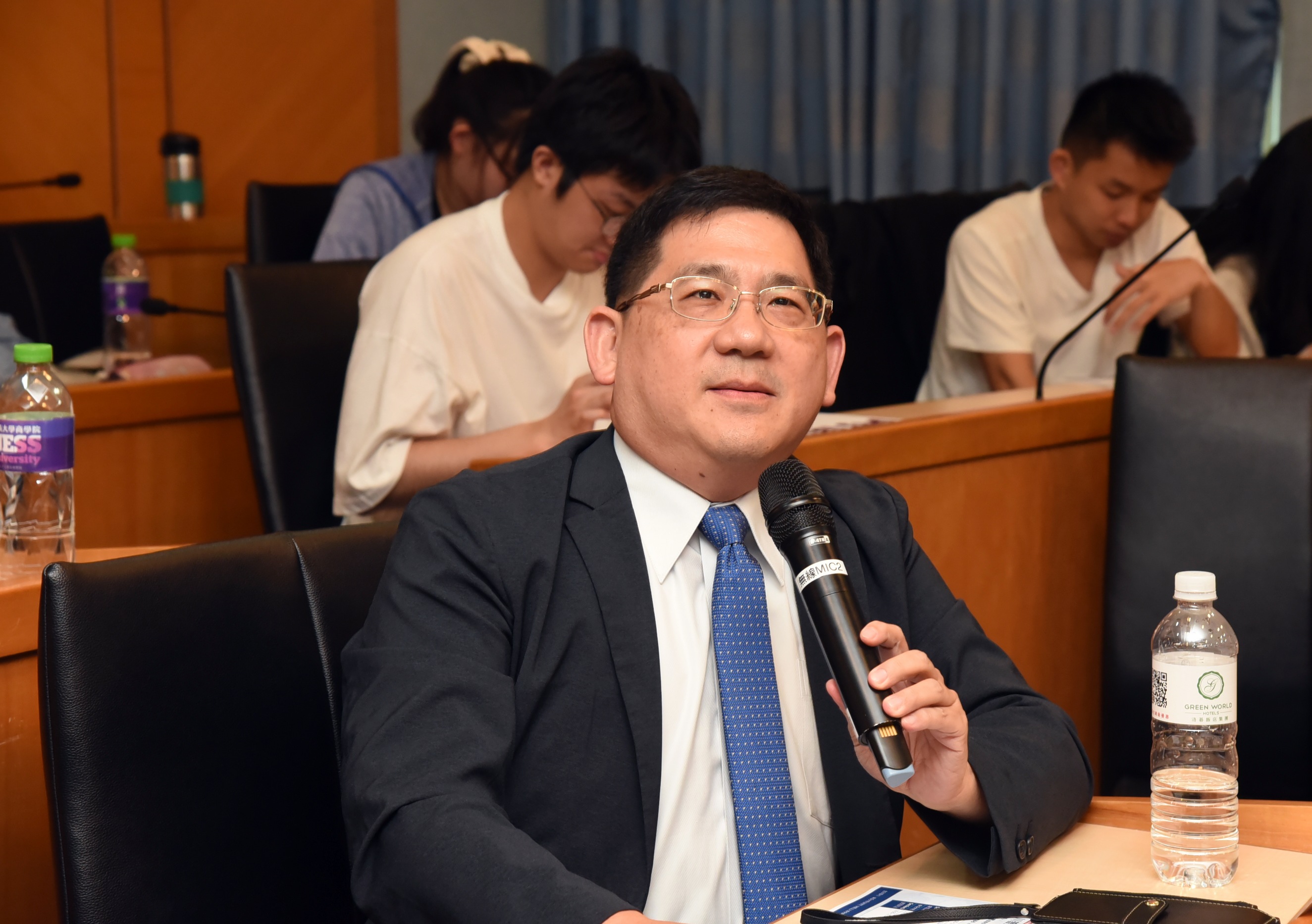 央行理事、台灣經濟學會理事長林常青。(江麗華 攝)