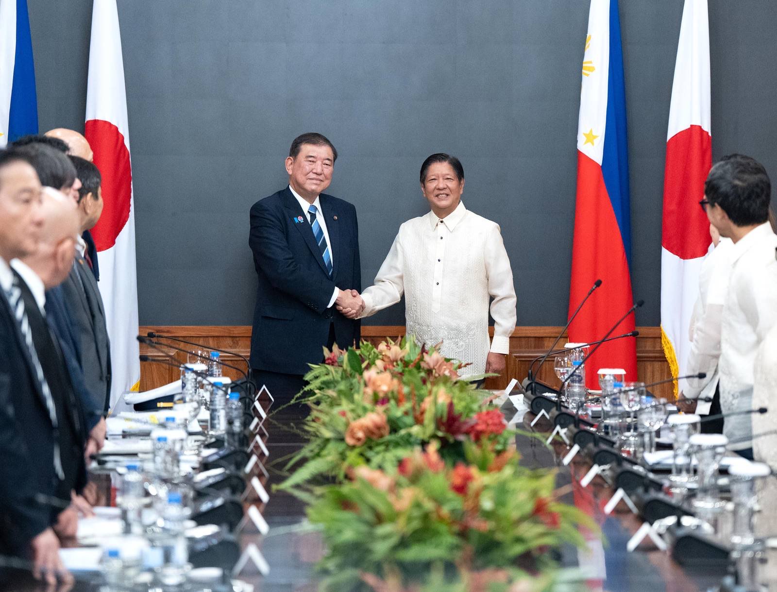 日本首相石破茂29日與菲律賓總統小馬可仕在馬尼拉舉行會談。 (圖:FB@BongbongMarcos)