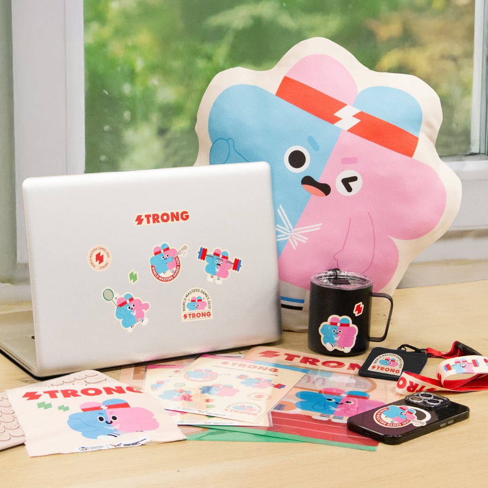 2025雙北世壯運「壯寶系列」周邊商品再推新款。(雙北世壯運提供)