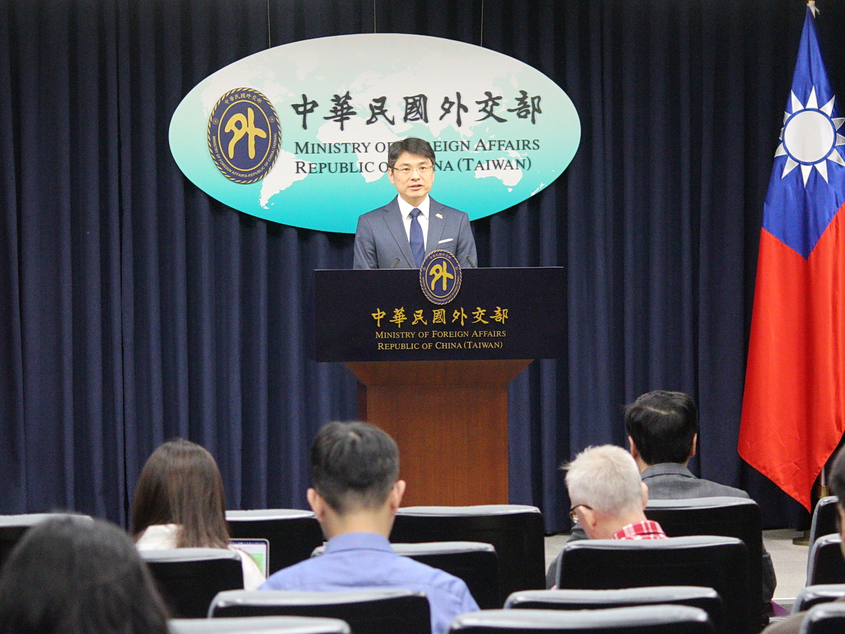 外交部發言人蕭光偉6日表示，肯定並誠摯感謝美國國會友人再次不分黨派堅定支持台灣 (央廣記者王照坤 攝)