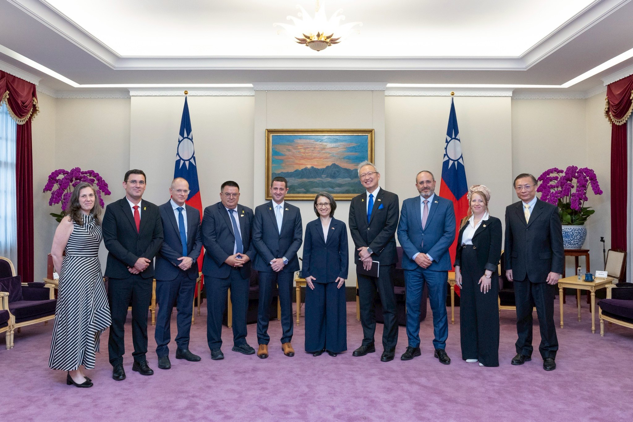 副總統蕭美琴6日接見「以色列國會議員訪問團」。(圖：總統府)