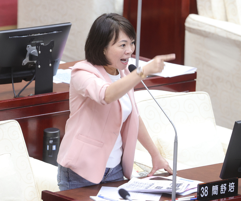 民進黨台北市議員簡舒培。 (圖：中央社)