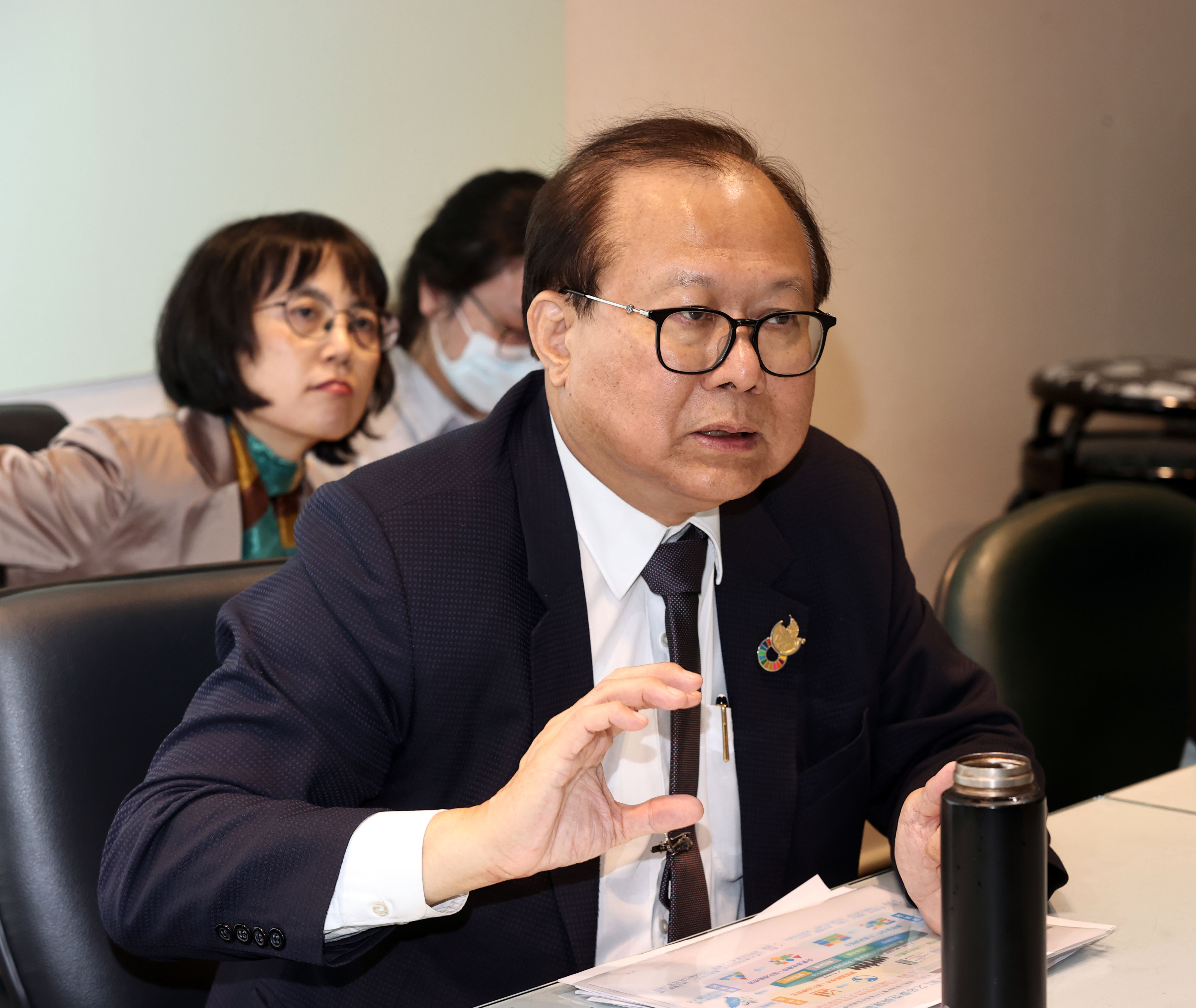 人事行政總處人事長蘇俊榮。(王韋婷攝)