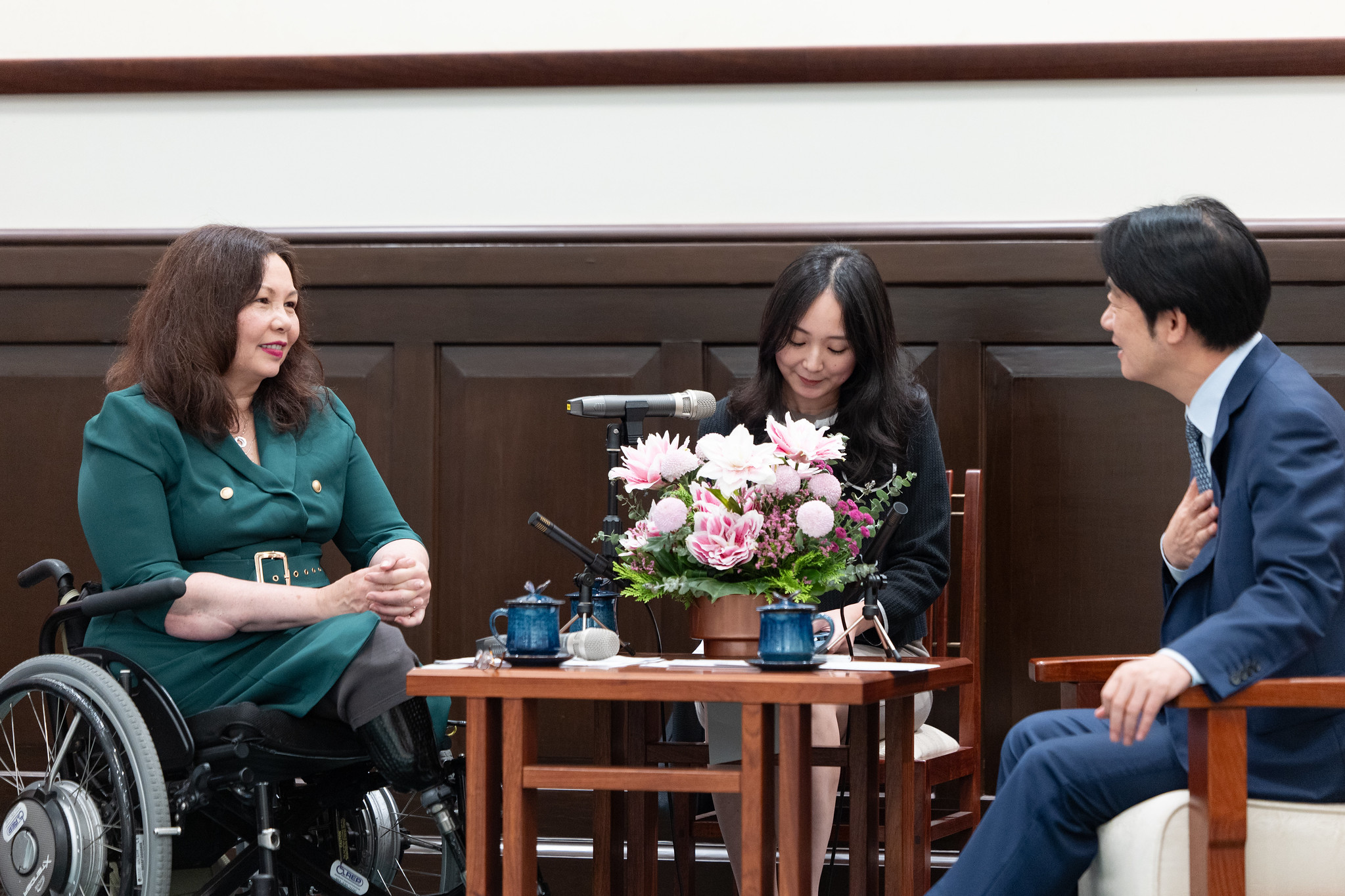 賴清德總統28日接見美國聯邦參議員達克沃絲(Tammy Duckworth)所率訪問團。(圖：總統府flickr)