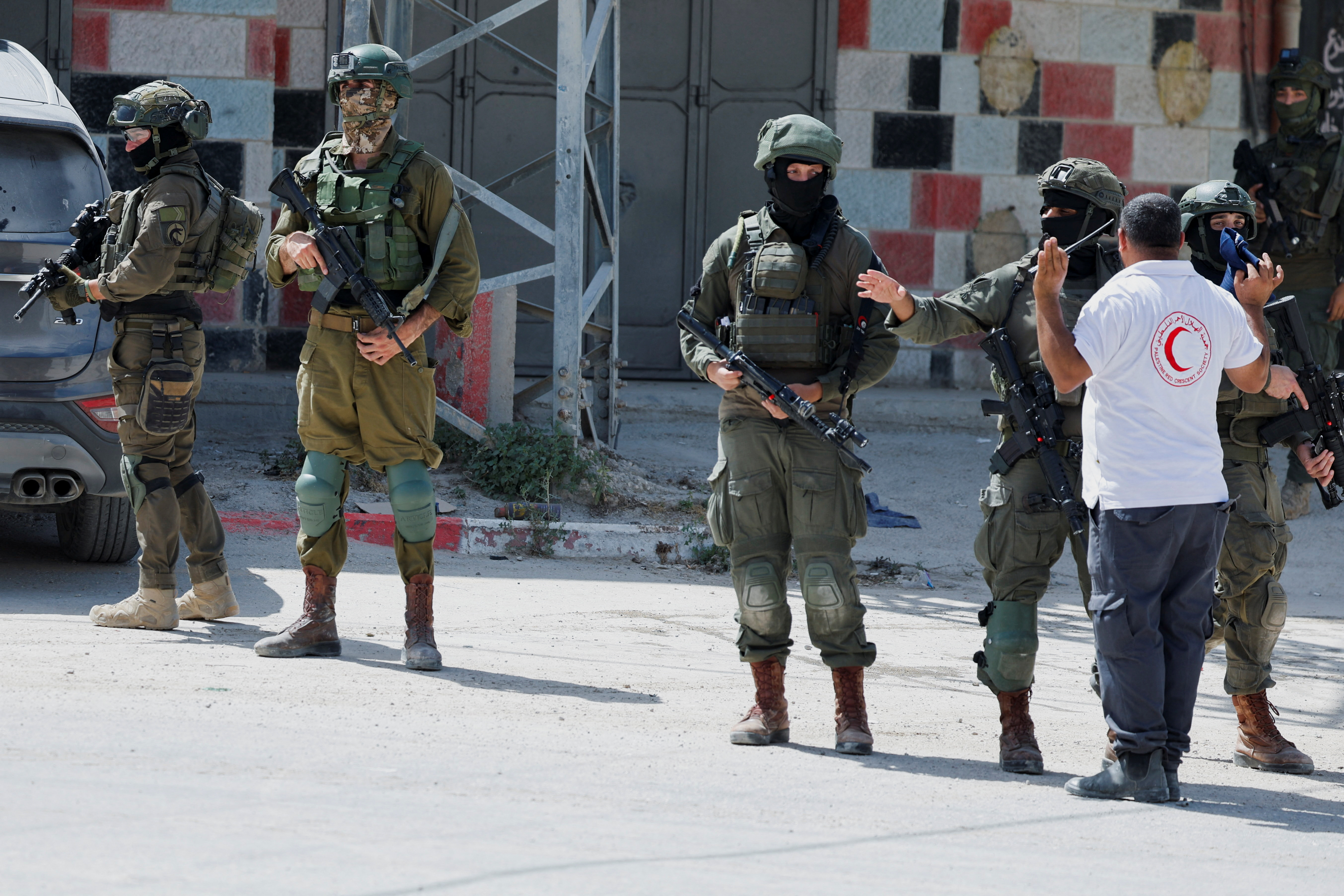 示意圖。26日攝於以色列占領的約旦河西岸城市圖卡門(Tulkarm)。(路透社/達志影像)