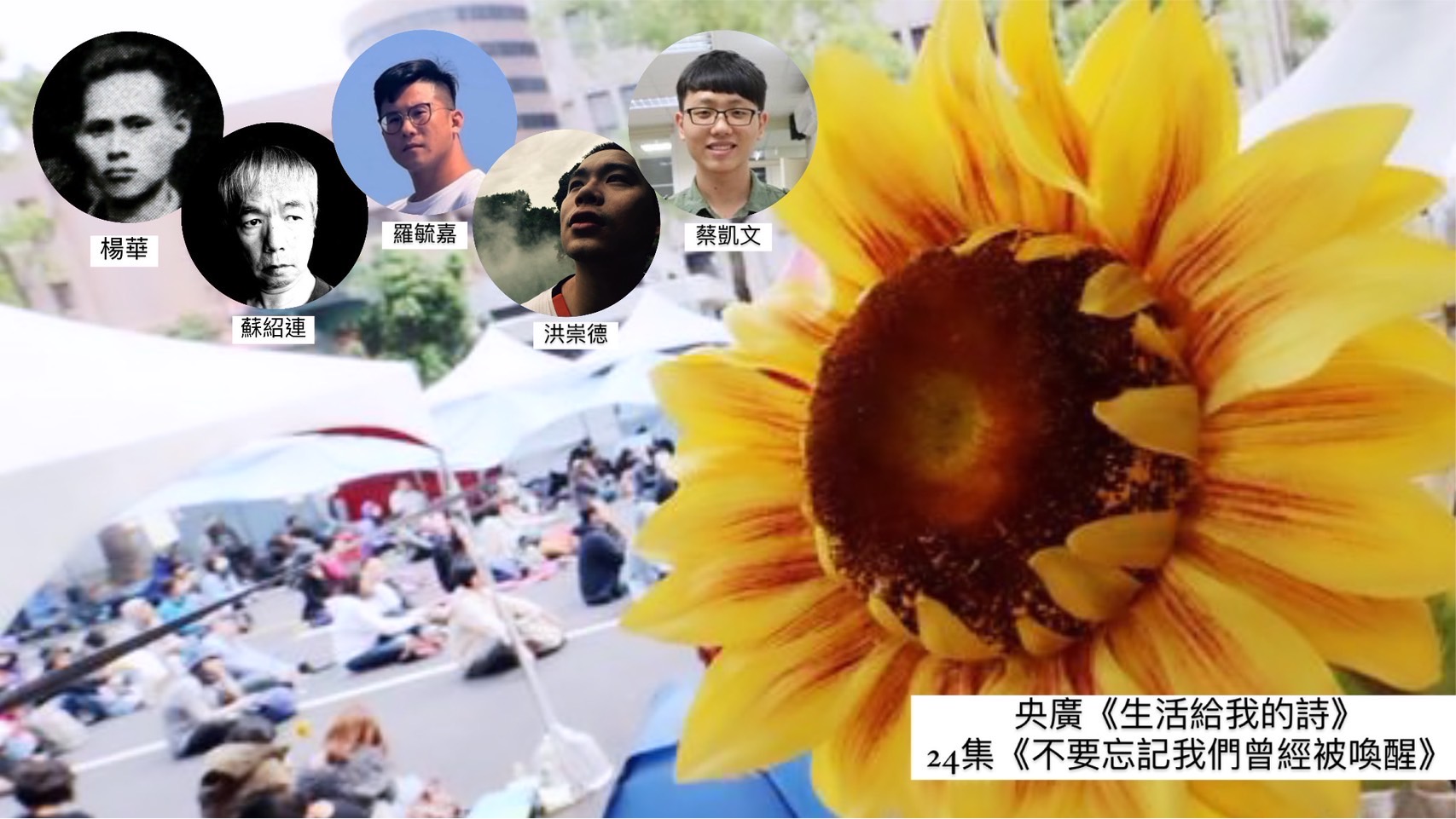 詩人．導演鴻鴻  談不要忘記我們曾經被喚醒-楊華、蘇紹連、羅毓嘉、洪崇德、蔡凱文 episode artwork