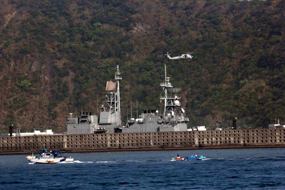 漢光海上操演  左營艦出海準備