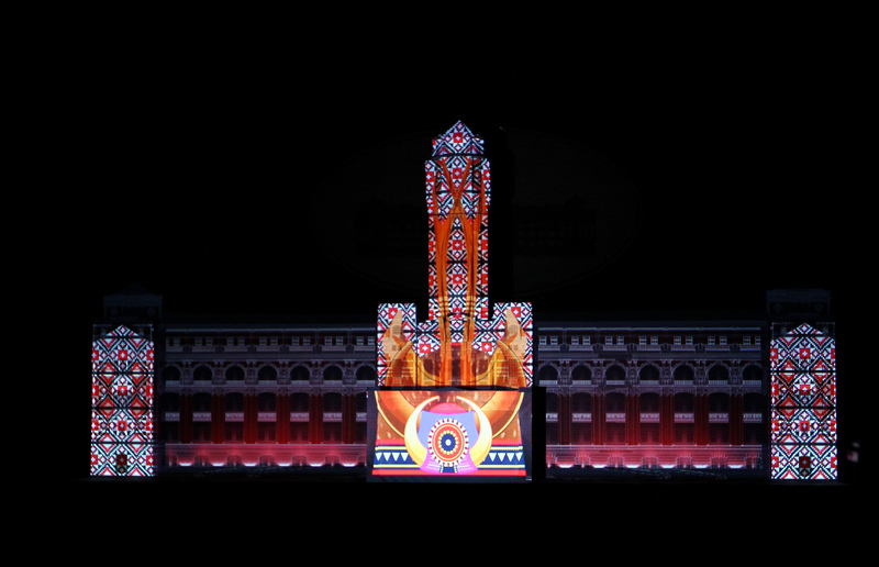 總統府國慶光雕秀7日登場（1）