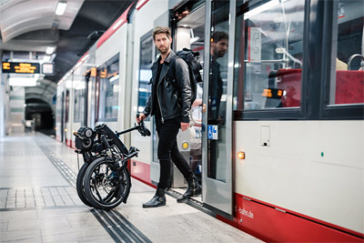 騰逸 Tern Vektron為目前全球熱門的折疊電動車款之一。(王艾婷提供)