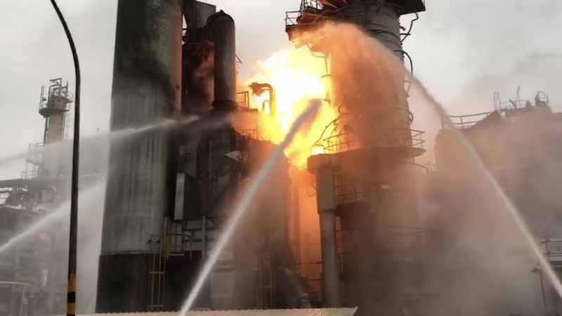 桃園煉油廠氣爆　初查加熱爐管破裂