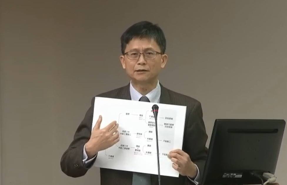 環保署副署長詹順貴報告深澳電廠擴建案