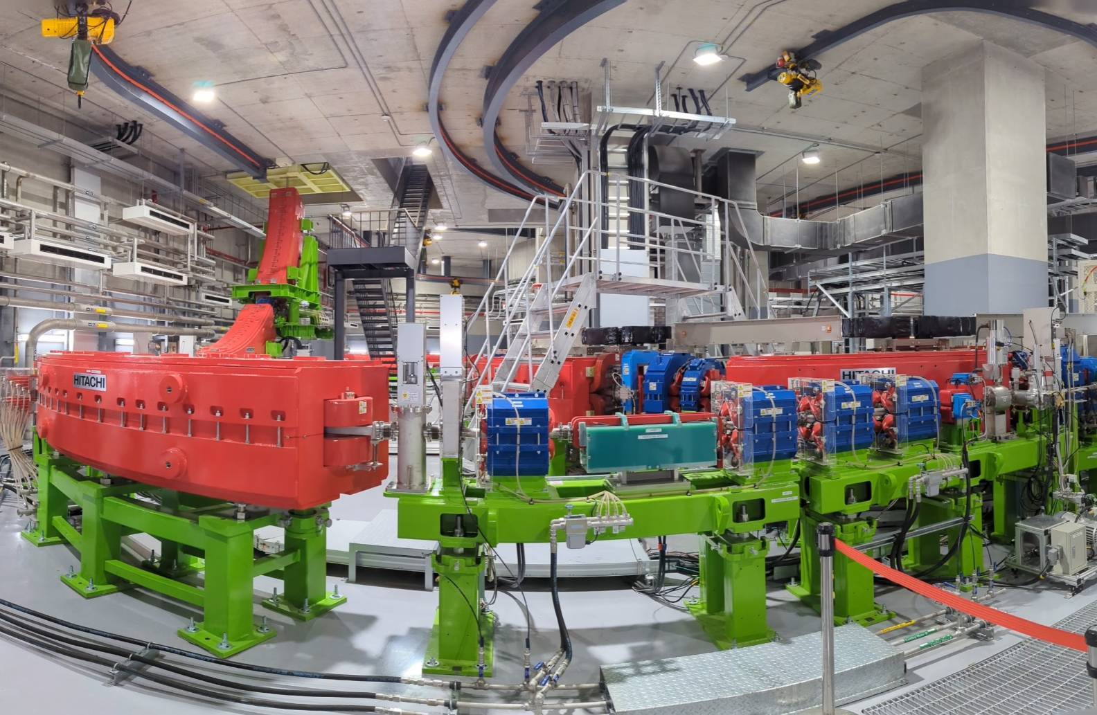 Hệ thống máy móc tại Trung tâm điều trị hạt nặng tại Bệnh viện đa khoa cựu chiến binh Đài Bắc (Ảnh: Rti)